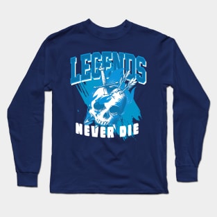 Legends Never Die Marina Blue Long Sleeve T-Shirt